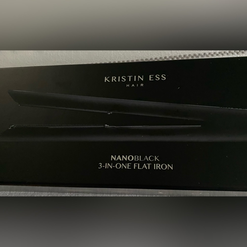 NEW Kristen Ess Nano Black 3 in one Flat iron